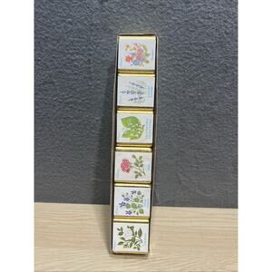 Delagar English Bath Cubes Made in England Set of 6 Floral Scents 9 oz. 250g NOS